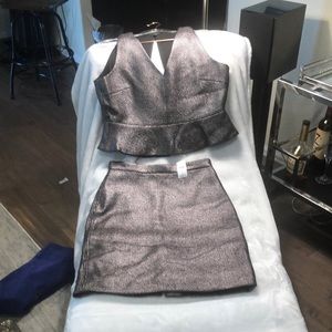 $$$ Metallic bronze suit